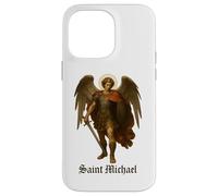 Arcangelo Saint Michael Prayer - Catholic Christian Custodia per iPhone 14 Pro Max