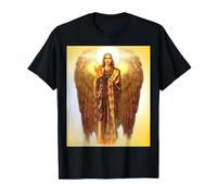 Arcangelo Uriel Golden Light Angeli Cristiano Santo Santo Maglietta