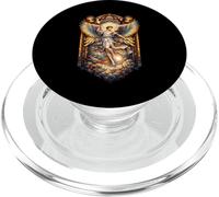 Arcangelo vintage arte vetrata cristianesimo spirituale PopSockets PopGrip per MagSafe