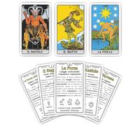 ARCANIA - Tarocchi Facili per Principianti in Italiano con Istruzioni per Imparare in Modo Semplice e Rapido. Contiene Parole Chiave, Zodiaco, Pianeti e 4 Elementi