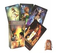 Arcanum Tarot Oracle Cards, con Sacchetto di archiviazione in Velluto,Arcanum Tarot Oracle Cards