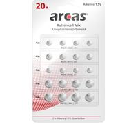 Arcas 127 92000 Buttoncell assortment 20 pcs/pack