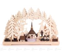 Arcata " Chiesa Del Villaggio " Piccolo, Indiretto Elettrico Illuminato