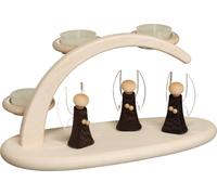Arcata Con Angeli E Tealight Hxbxt 13x24x12cm Nuovo Arco di Luci Finestra