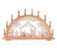Arcata Con Nascita di Cristo, Elettrico Illuminato Bxhxt 66 cmx40 cmx6,5 CM