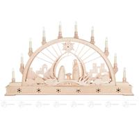 Arcata Con Nascita di Cristo, Elettrico Illuminato Bxhxt 78 Cmx46 Cmx8 CM