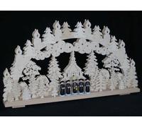 Arcata El. Illuminato Con Coro Bambini Lxa = 70x36cm Nuovo Arco di Luci Legno