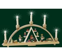 Arcata Mercatino di Natale Elettrico Erzgebirge Seiffen Arco di Luci Nuovo 01237