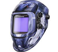 ARCCAPTAIN Casco per saldatura automatico Real Colour completamente automatico, con campo visivo extra grande, 10 x 9 cm, colore vero e proprio, ombra larga 4/9 - 13 per ARC TIG MIG