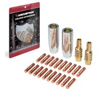 ARCCAPTAIN Mig Pistola di Saldatura Accessorio MB15 15AK Punta Guidafilo M6 0,9mm Kit Ugello Ugelli Puntali di Contatto Supporti MIG Accessori Set
