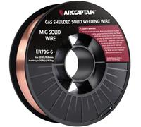 ARCCAPTAIN Mig Welding Wire, 0,030 4,5 kg Mig Wire ER70S-6 4,5 kg Gas Solido Acciaio al Carbonio Basso Splatter MIG Filo per saldatura compatibile con Lincoln Miller, Forney Harbor Saldatore 0,08 4,5