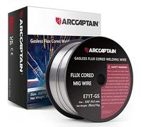 ARCCAPTIAN - Filo di riempimento 0,8 mm, 1 kg, E71T-GS MIG, per saldatrice senza gas MIG/MAG FLUX, con certificazione TÜV, D100 con mandrino da 20 mm