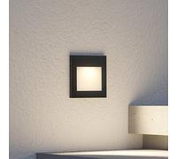 Arcchio Applique a LED da incasso Zamo, nero, 11 cm, IP65 Arcchio