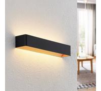 Arcchio Applique a LED Karam, 53 cm, nero, metallo, up/down Arcchio