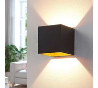 Arcchio Applique a LED Zuzana, angolare, nero, larghezza 10 cm Arcchio