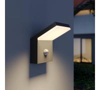 Arcchio applique da esterni LED Yolena, sensore, antracite, alluminio Arcchio