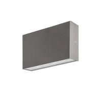 Arcchio Applique da esterni (Moderno) colore Grigio, in Acciaio Inox lampadina inclusa parete esterna/parete casa abitazione terrazzo und balcone