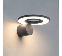 Arcchio Applique da esterno LED Tovio, antracite, orientabile Arcchio