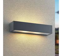 Arcchio Applique da esterno LengoE27, 38 cm, antracite, E27, IP54 Arcchio