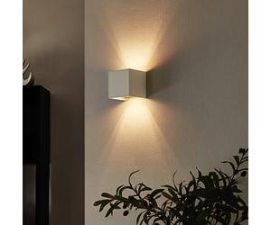 Arcchio applique Zuzana, angolare, bianco, G9, larghezza 10 cm Arcchio