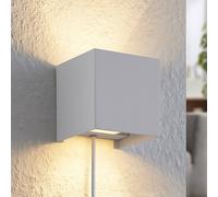 Arcchio applique Zuzana, angolare, bianco, spina, G9, 10 cm Arcchio