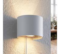 Arcchio applique Zuzana, rotonda, bianca, spina, G9, 13 cm Arcchio