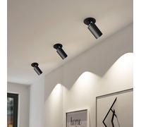 Arcchio Davin downlight, cilindro, nero Arcchio