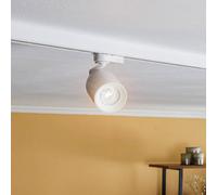 Arcchio Faretto a binario Brinja, bianco, Ø 7 cm, trifase, GU10 Arcchio