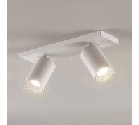 Arcchio Faretto Brinja, bianco, angolare, Ø 6 cm, 2 luci, GU10 Arcchio