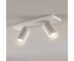 Arcchio Faretto Brinja, bianco, angolare, Ø 6 cm, 2 luci, GU10 Arcchio