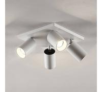 Arcchio Faretto Brinja, bianco, angolare, Ø 6 cm, a 4 luci, GU10 Arcchio