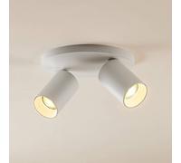 Arcchio Faretto Brinja, bianco, rotondo, Ø 6 cm, a 2 luci, GU10 Arcchio
