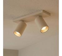 Arcchio faretto Brinja, marrone, angolare, Ø 6 cm, a 2 luci, GU10 10012201