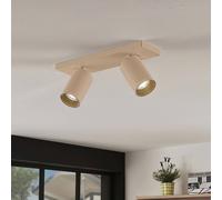 Arcchio faretto Brinja, marrone, angolare, Ø 6 cm, a 2 luci, GU10 Arcchio