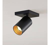 Arcchio Faretto Brinja, nero, angolare, Ø 6 cm, 1 lampadina, GU10 Arcchio