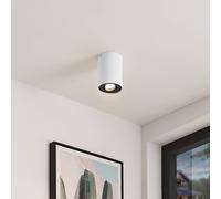 Arcchio faretto da soffitto Jolina, rotondo, bianco/nero, 13 cm, metallo Arcchio