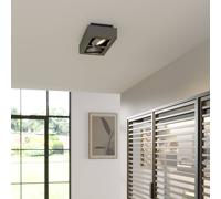 Arcchio Faretto da soffitto Ronka, 34 cm, a 2 luci, grigio, GU10 Arcchio