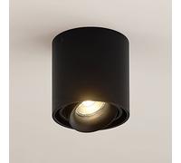 Arcchio faretto Walza, nero, metallo, Ø 9,3cm, GU10 Arcchio