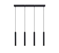 Arcchio Lampada a Sospensione Moderna 4 luci cilindri LED, Lampadario Cucina con Faretti Luci Isola Stile Minimalista Industrial Scandinavo inclusi Ferro Nero