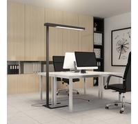 Arcchio Lampada da terra per ufficio Susi a LED, set di 2, nero, sensore Arcchio