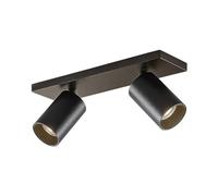 Arcchio Lampadario con Faretti Interno, Da Soffitto Ruotabili Di 350° E 90° Plafoniera Led Spot Orientabili Moderno 2x Gu10 Nero