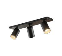 Arcchio Lampadario con Faretti Interno, Da Soffitto Ruotabili Di 350° E 90° Plafoniera Led Spot Orientabili Moderno 3x Gu10 Nero