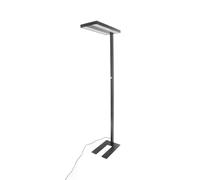 Arcchio Lampade da terra per ufficio dimmerabile (Moderno) colore Nero, in Alluminio ad es. Studio & Ufficio lampadina inclusa Lampada lampada postazione lavoro piantana