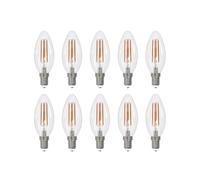 Arcchio Lampadina LED a filamenti E14 a candela set di 10, 3000 K Arcchio