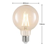 Arcchio LED E27 8W 2.700K G95 globo filamenti trasparente Arcchio