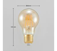 Arcchio Lampadina LED E27 A60 6,5W 2.500K ambra dimmer a 3 livelli 9948011