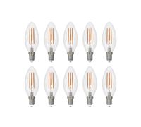 Arcchio LED lampadina a filamento E14 candela set di 10, 4000 K Arcchio