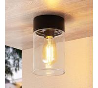 Arcchio Liljana plafoniera da esterni, IP65, nero Arcchio