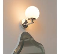 Arcchio Maviris applique LED bagno, sfera, vetro Arcchio