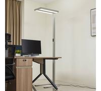 Arcchio piantana LED Logan Ultra HCL CCT, argento, dimmerabile Arcchio